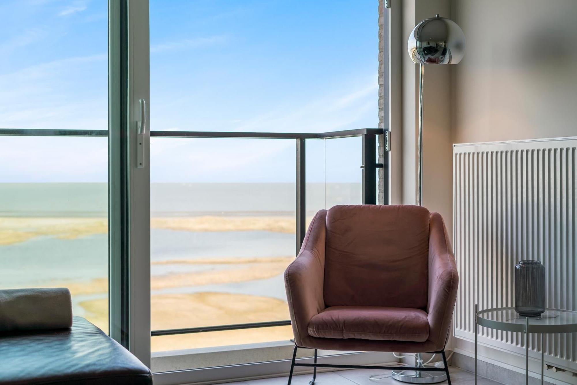 Ontspannen Aan Zee App Met Frontaal Zeezicht - 4P Knokke-Heist Esterno foto